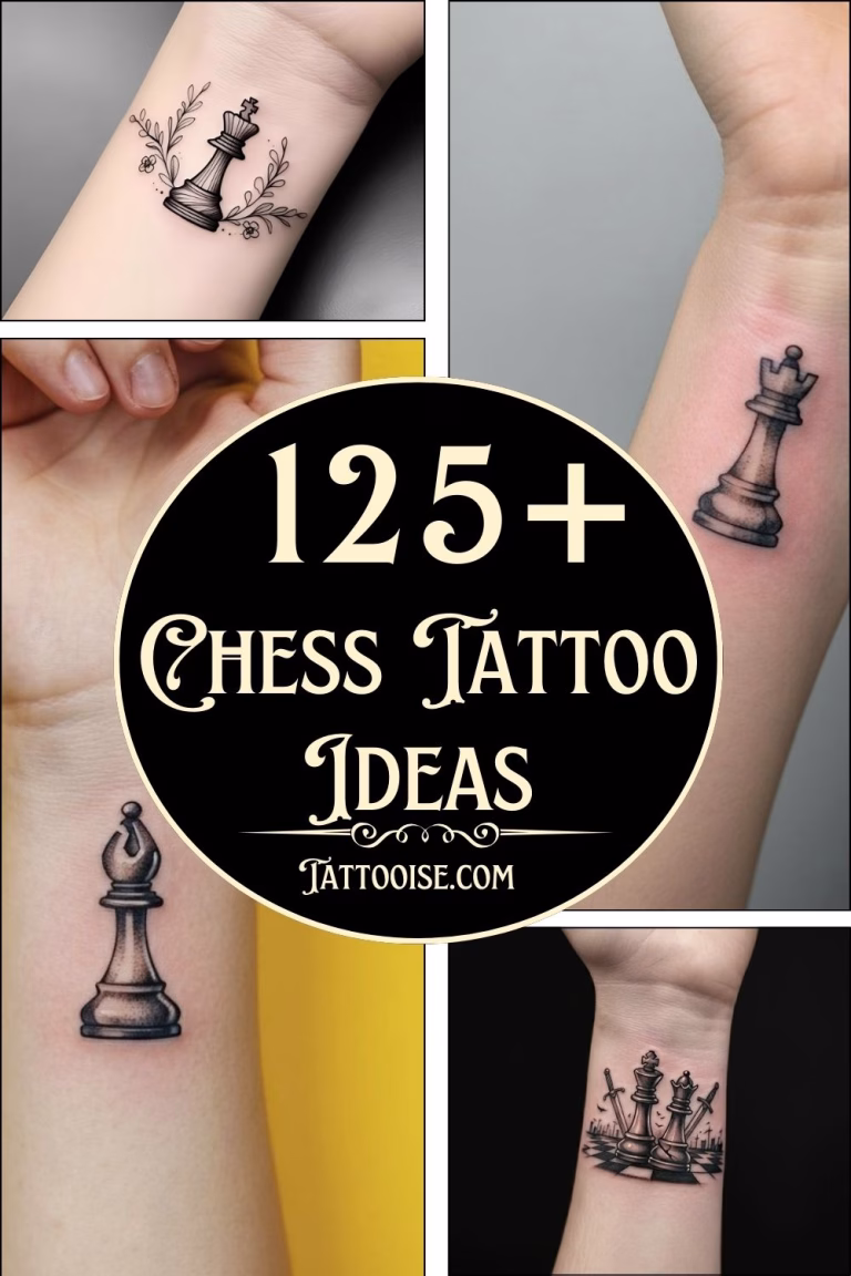 125+ Chess Tattoo Ideas for men and Women with Meaning 83 chess tattoo ideas