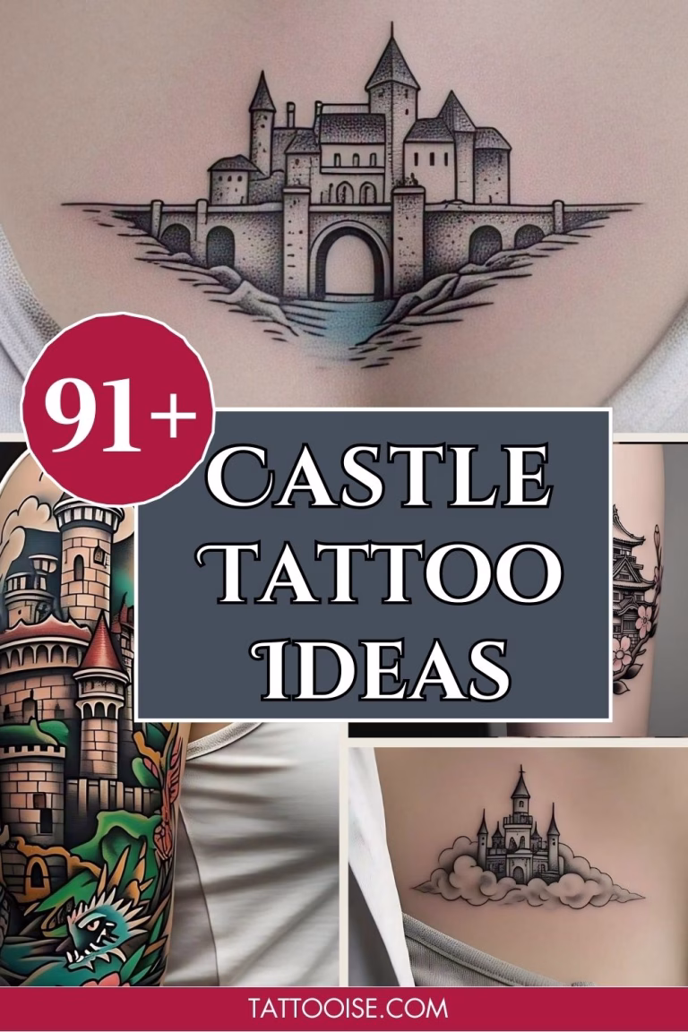 91+ Castle Tattoo Ideas: Designs, Meaning & Inspiration 48 castle tattoo ideas & designs