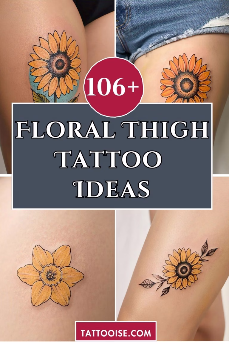 106+ Floral Thigh Tattoo Ideas 51 Floral thigh tattoo ideas & designs