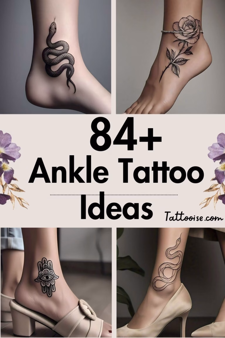 84+ Ankle Tattoo Ideas - Beautiful Designs to Inspire 56 Ankle Tattoo Ideas