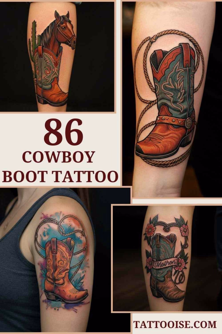 Cowboy Boot Tattoo ideas