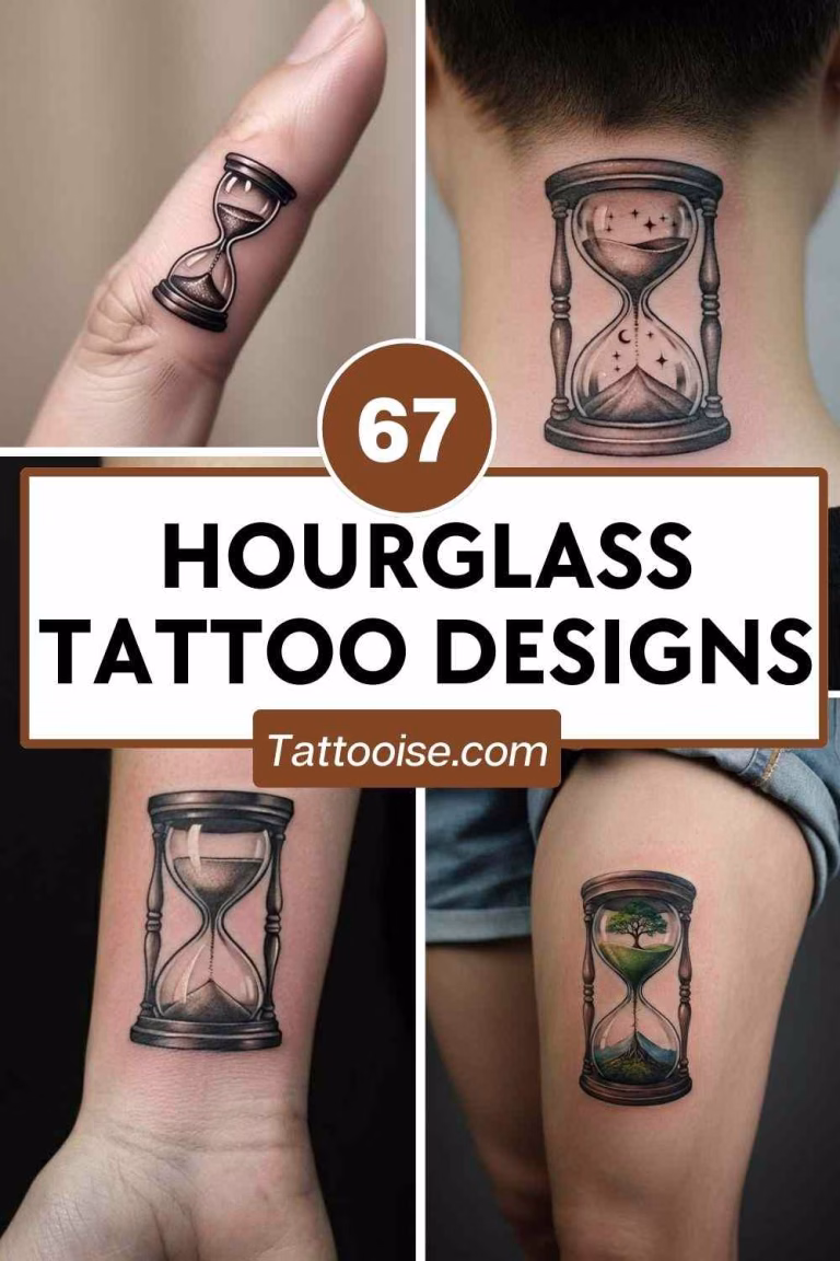 67+ Hourglass Tattoo Ideas for men and women With Meaning 51 Hourglass Tattoo Ideas