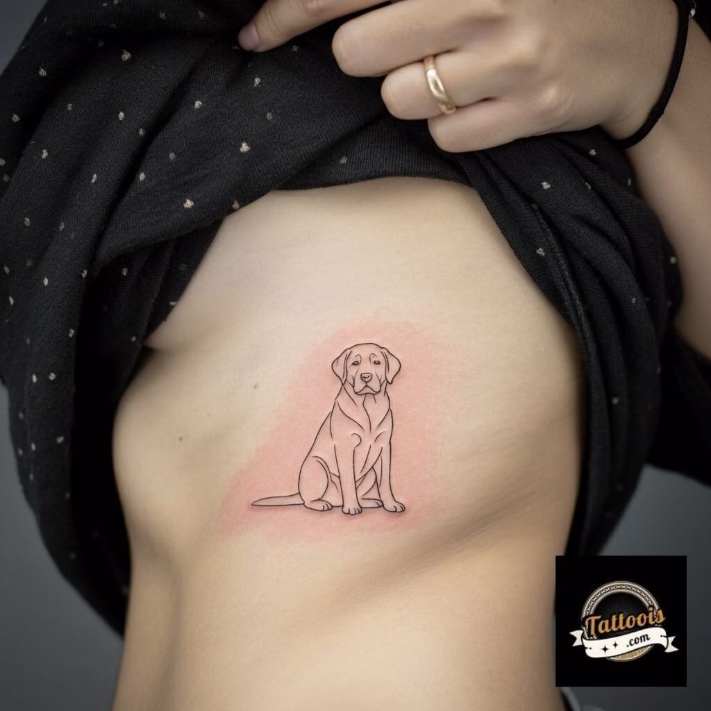 94+ Labrador Tattoo Designs for Men and Women with Meaning 12 Simple Labrador tattoo