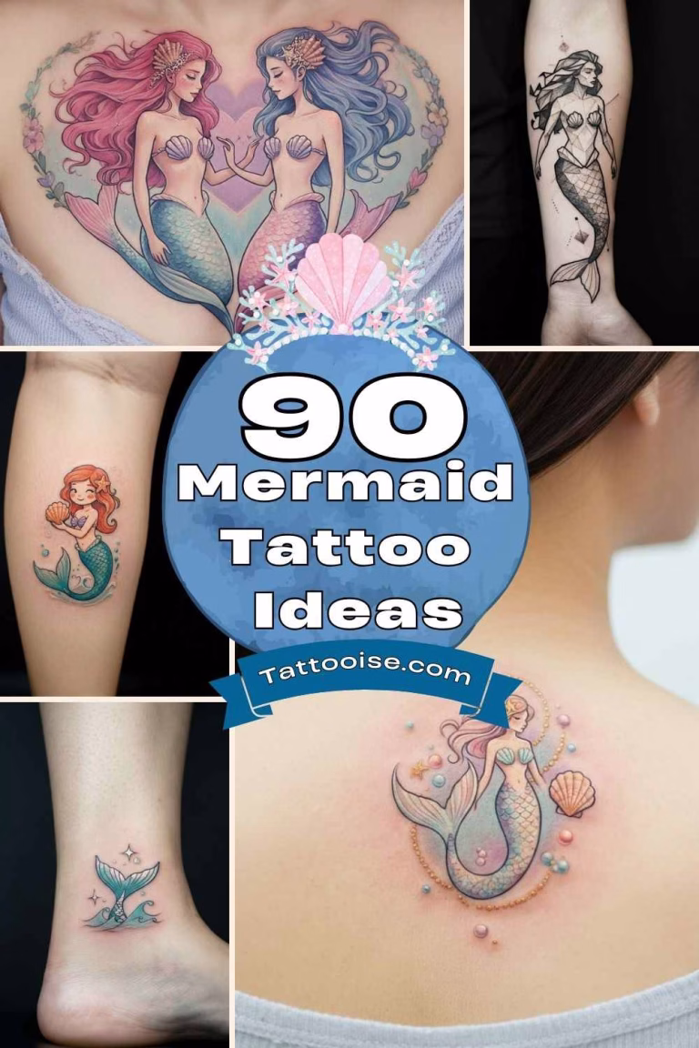 90+ Mermaid Tattoo Designs For Men and Women with Meaning 57 Mermaid Tattoo Ideas
