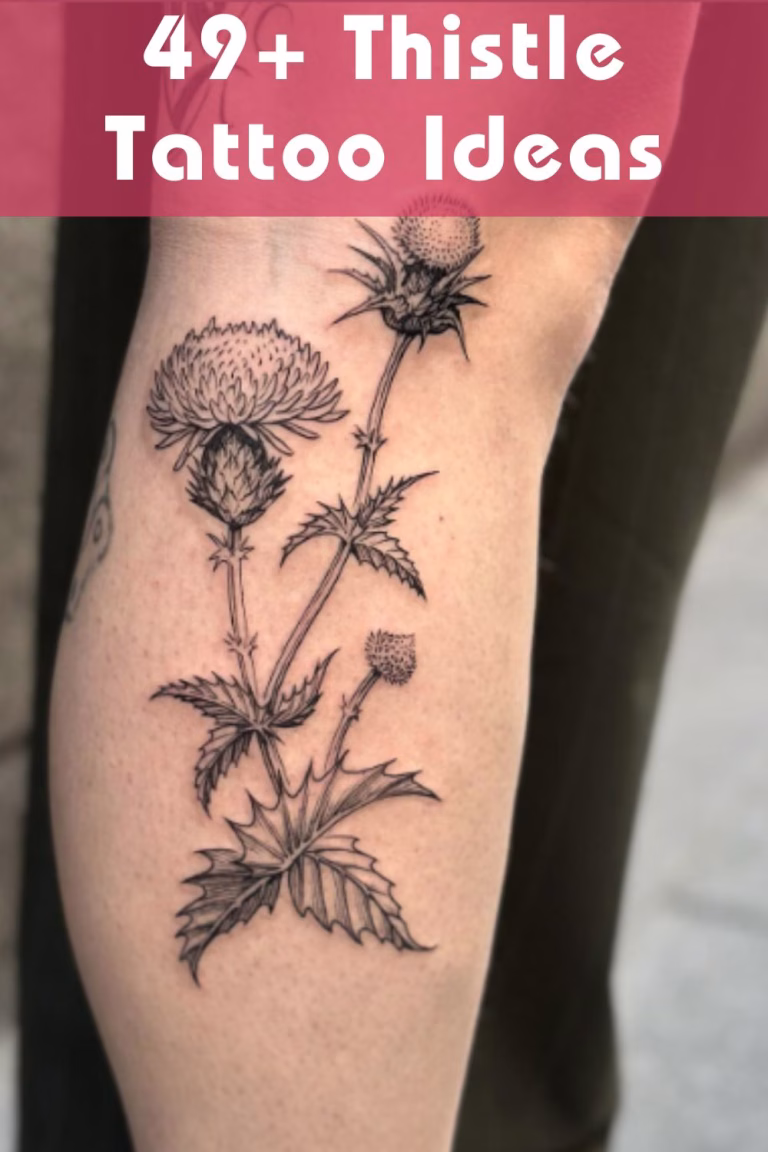 49+ Thistle Tattoo Ideas 9 Thistle Tattoo Ideas