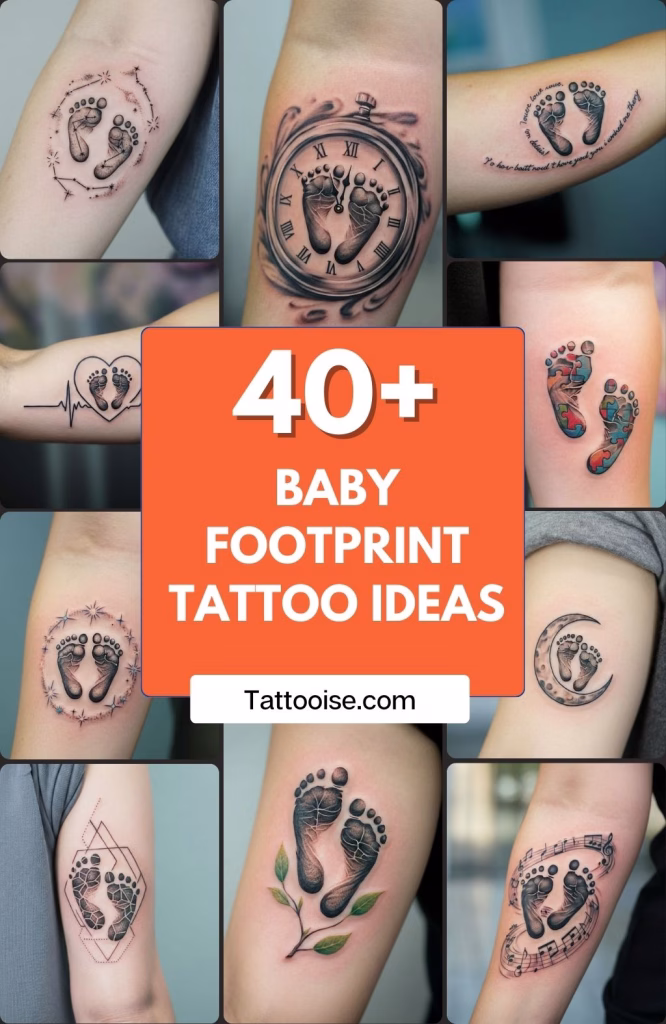 Baby Footprint Tattoo Ideas