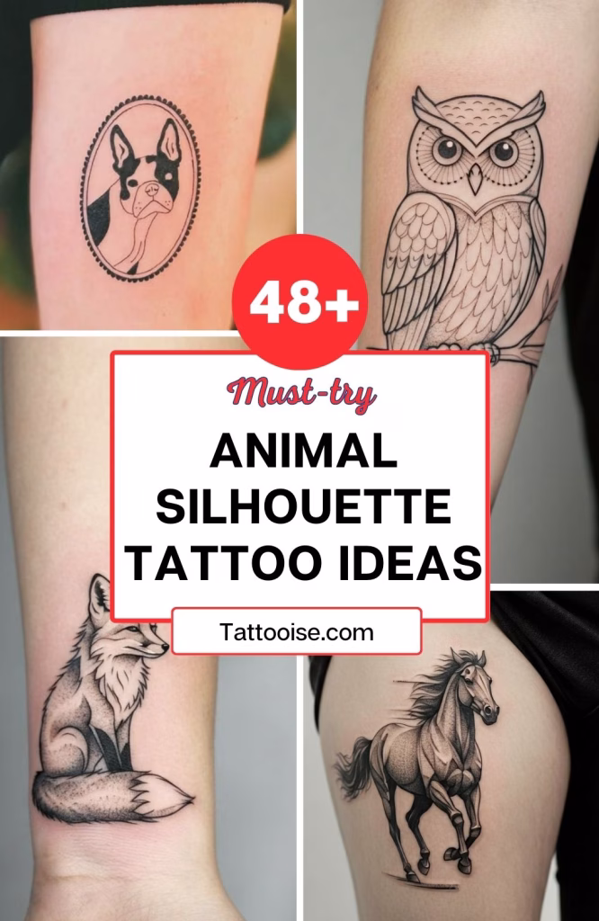 Animal Silhouette Tattoo Ideas